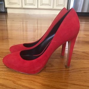 Red Suede Dolce Vita Pumps